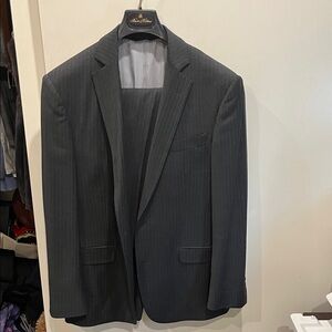 Brooks Brothers Dark Gray pinstripe Two Piece Suit